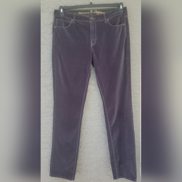 Cookie Johnson Faith straight leg velvet pants size 34 - Picture 1 of 10